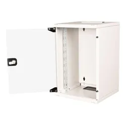 Roline 10-Zoll Wandgehäuse 9 HE (9 HE, 10 Zoll Rack), Serverschrank, Grau