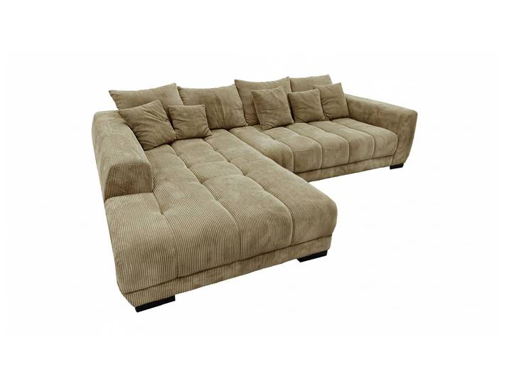 Ecksofa Cord grün 300 x 215 cm - OT links - ARTEMIS