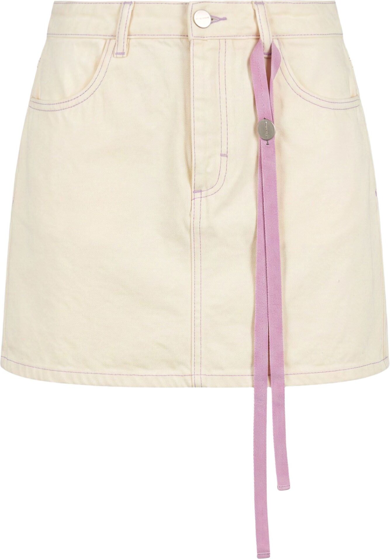 Icon Denim Falda vaquera Mujer Marfil 25,26 Mujer