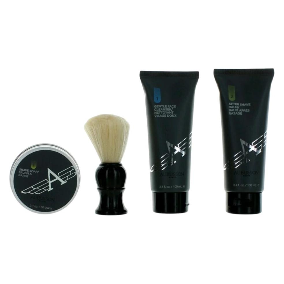 Aubusson Cruiser 4 Stück Advanced Shave Set für Männer (Gesichtspflege Set, Rasierset) (AUBM1)
