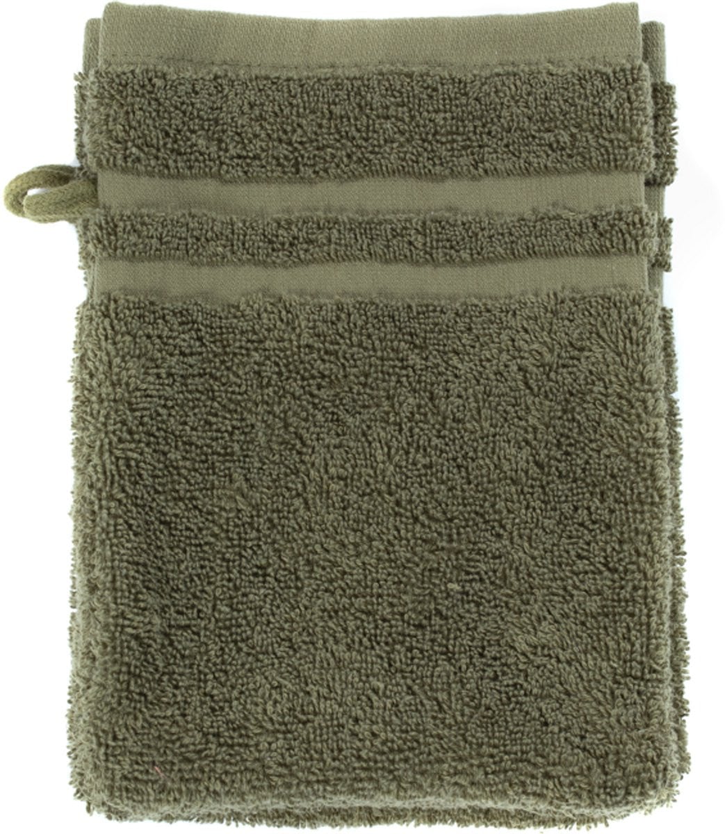 Valk at Home Luxury Edition Washandjes - 6 Stuks - Donkergroen - 16 x 21 cm