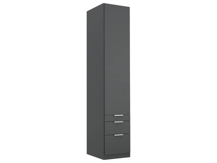 Drehtürenschrank mit Laden B: 47 cm Alabama, Grau