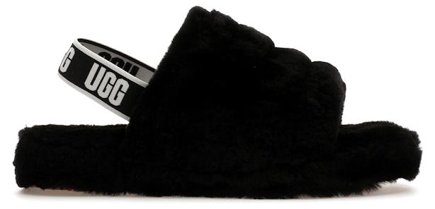 UGG Fluff Yeah Slide Black (Kids) - EU 35