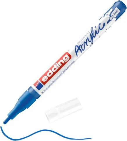 edding 5300 Acrylstift fein enzianblau 1,0 - 2,0 mm, 1 St.