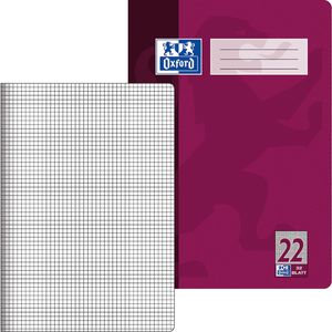 Oxford Schulheft 100050328, ab 5. Klasse, A4, kariert, 32 Blatt, 90 g/m², Lineatur 22