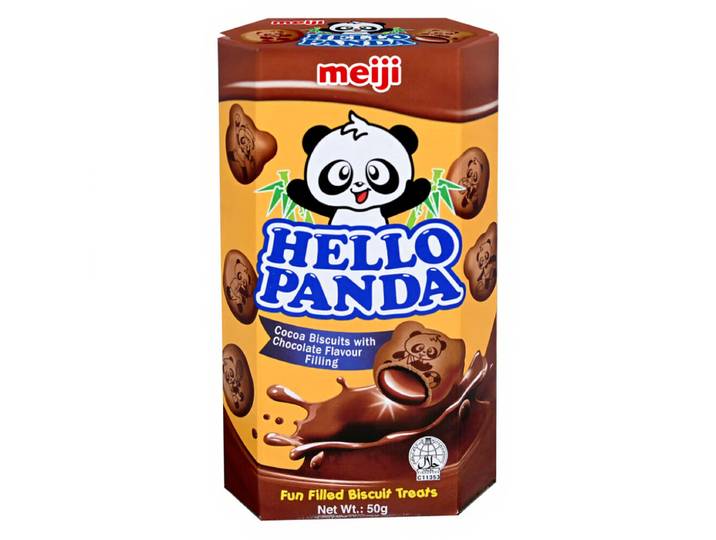 Meiji Hello Panda Biscuits avec double fourrage au chocolat 50 g