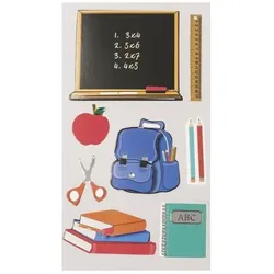 6x Heyda, Sticker, Sticker-Etikett Schule 10 Stück bunt (10 Sticker)