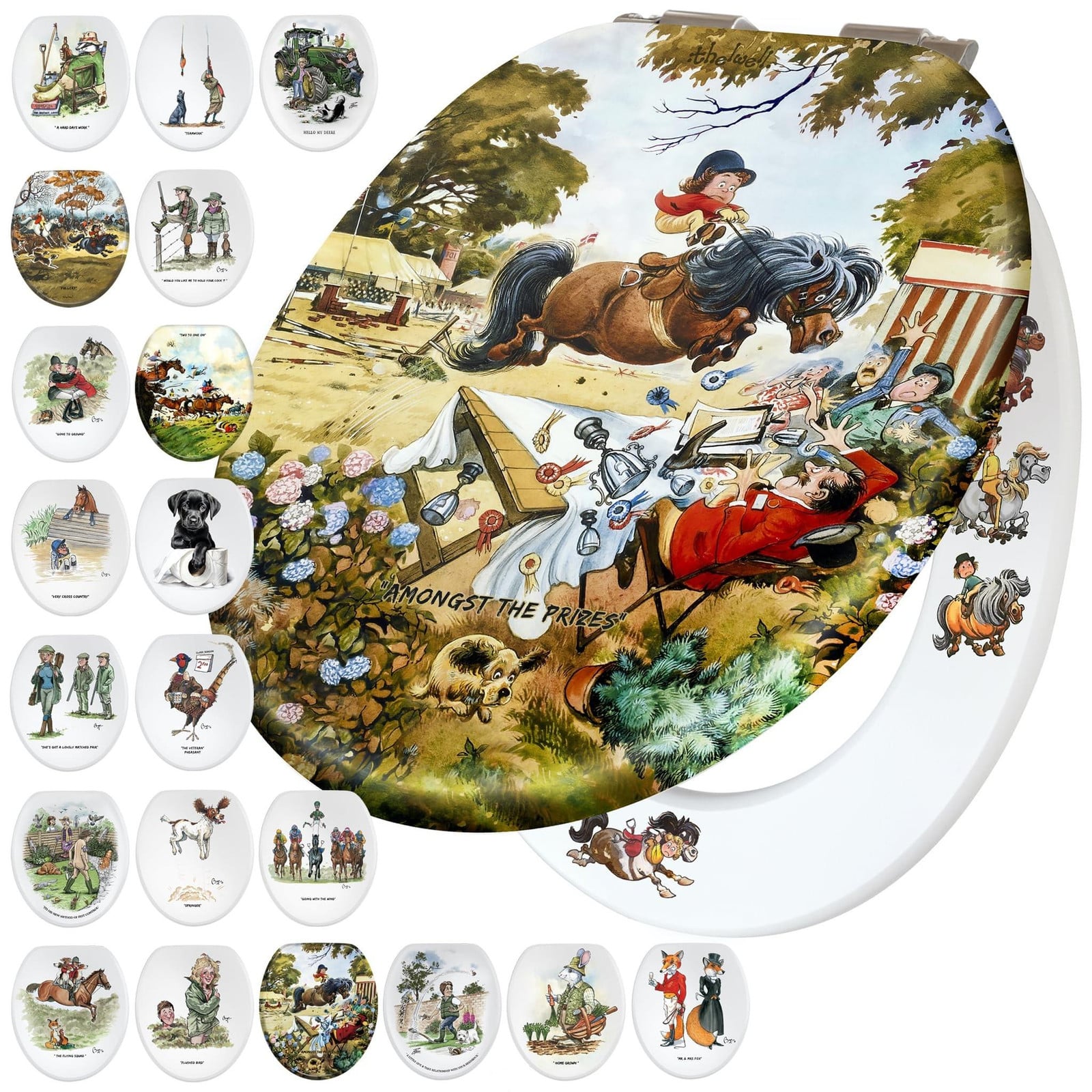 Toiletbril met Softclose en Originele Illustraties