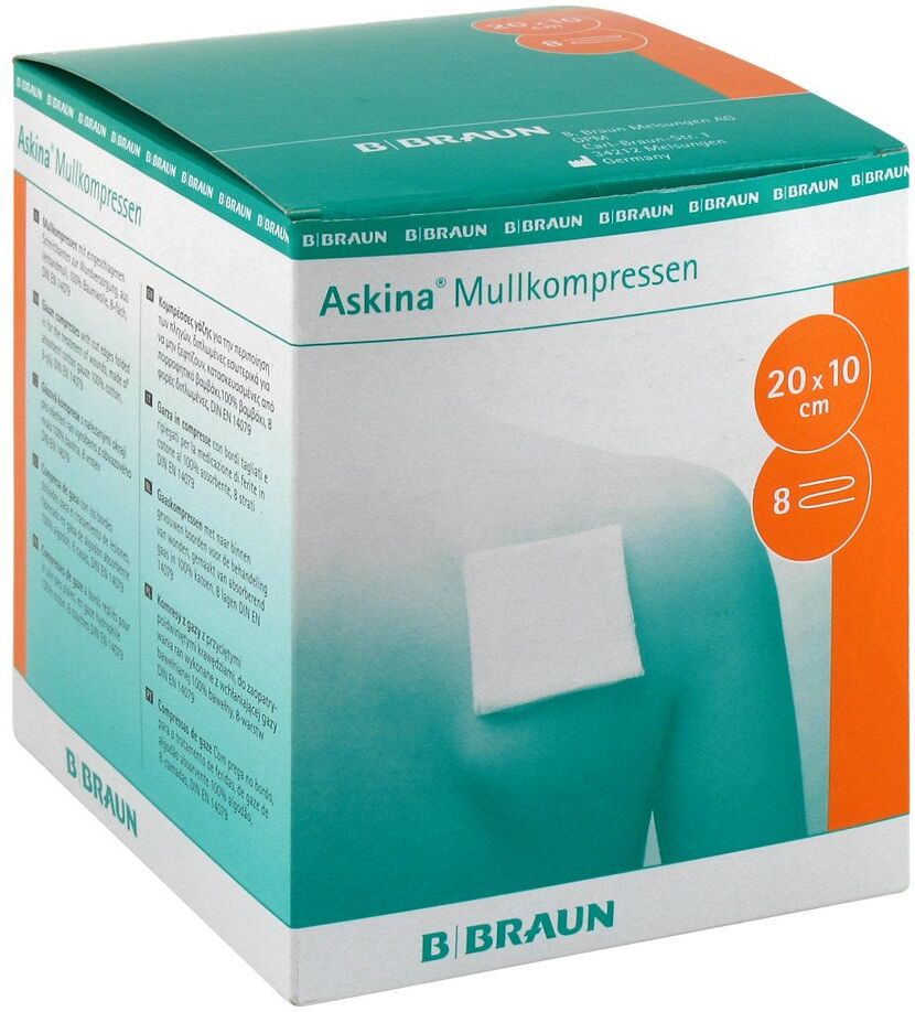 Askina Mullkompressen 10x20 cm steril 25X2stk