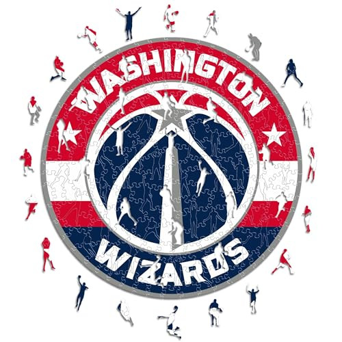 Iconic Puzzles NBA Washington Wizards Houten puzzel, meerkleurig, 150 stuks