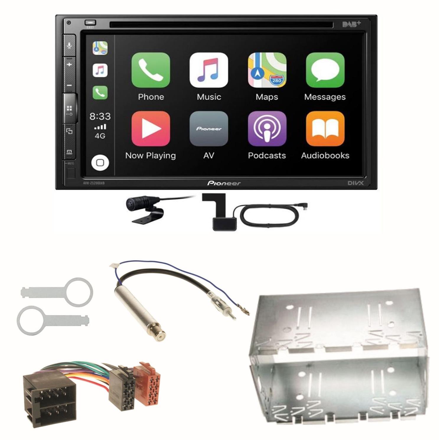 Pioneer AVH-Z5200DAB Android Auto USB Einbauset für Golf 4 Passat 3B 3BG Lupo