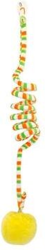 Uplift Picks Interactive Hanging Cat Teaser Toy With Bell orange