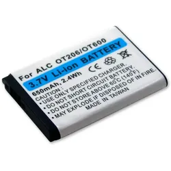 Akku für Alcatel Miss Sixty, wie CAB30M0000C1, B-B92, 650 mAh