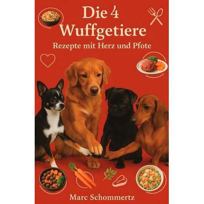 Die 4 Wuffgetiere - Rezepte mit Herz und Pfote, Taschenbuch von Marc Schommertz, Epubli, 978-3-8197-3073-3