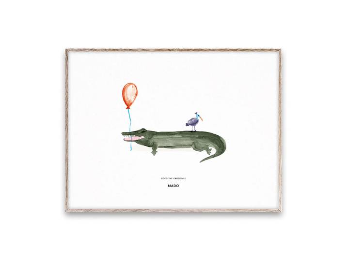 Paper Collective Poster Coco the Crocodile 30x40 cm