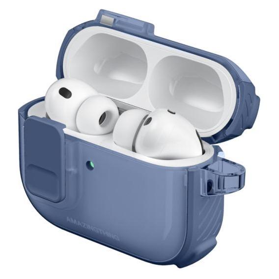 Amazingthing Titan Pro Mag Hülle, transparent, für AirPods Pro 3 - Blau (Kopfhörer Hülle) (1710923912)