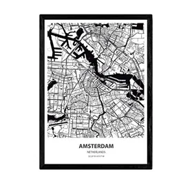 POSTER Amsterdam - Niederlande A3 Rahmenlos