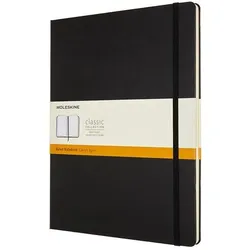 Moleskine, Heft + Block, Notes Classic XXL (21,6x27,9 cm) Linie, Hardcover, 192 Seiten, schwarz (21,6 x 27,9 cm, Liniert, Harter Einband)