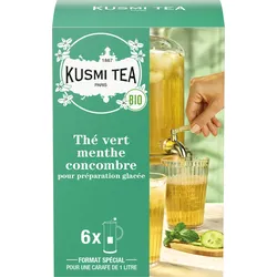 Organic Cucumber-Mint Bio-Grüntee 6 große Tüten