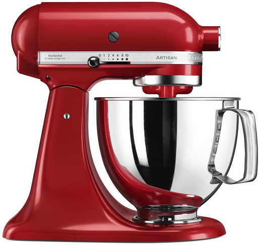 KitchenAid Artisan 5KSM125-EER Rosso Imperiale - Planetaria con testa reclinabile