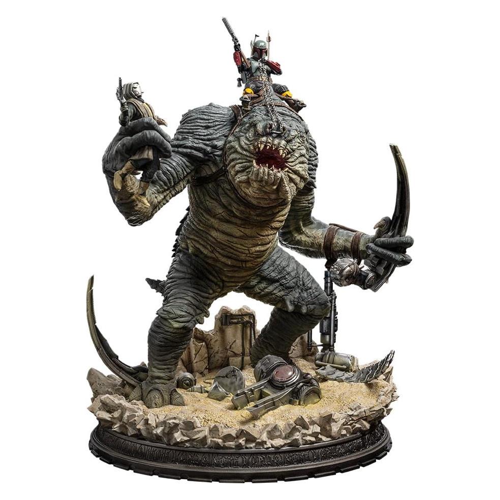 Iron Studios Le Livre de Boba Fett statuette 1/20 Demi Art Scale Boba Fett & Rancor 38 cm (LUCSWR80923-20)