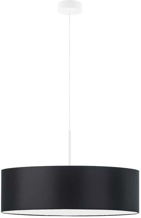 17 Stories Aubrionna 4 - Light Drum Pendant Black/White