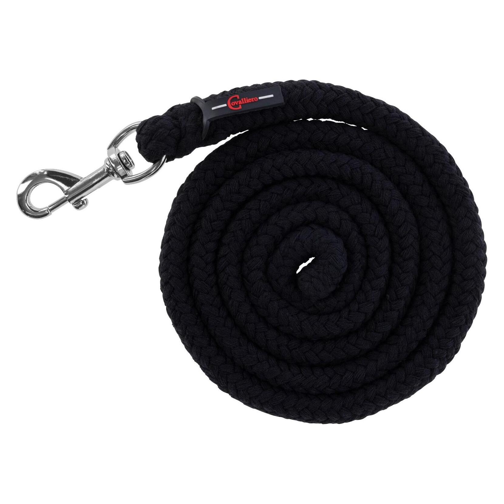 Kerbl Führstrick Doria, black mit Karabinerhaken (3228211)