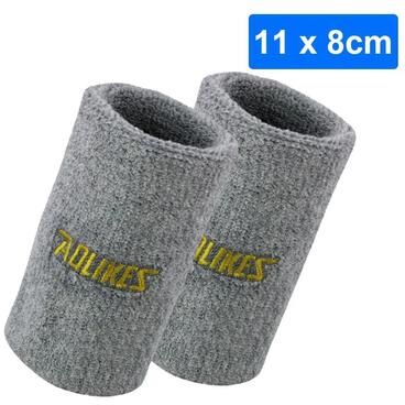 Inspired Finds AOLIKES Moisture Wicking Sports Wrist Sweatbands For Men And Women gray Large (l)