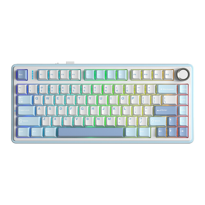AULA F75 Draadloos Gamingtoetsenbord 75% Layout met RGB-verlichting en PBT-keycaps