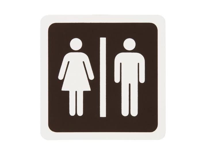 Schild Toiletten 7.5 × 7.5 cm