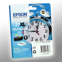 3 Epson Tinten C13T271540 Multipack CMY 27XL