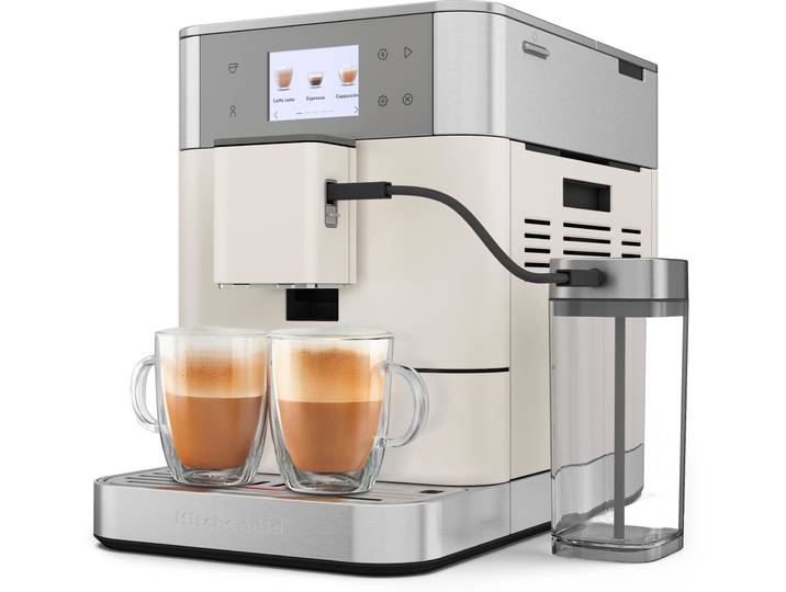KITCHENAID Kaffeevollautomat 5KES8557EPL , beige (porcelain), B:26cm H:36,3cm T:47,3cm, Kaffeevollautomaten, Kaffeevollautomat