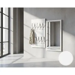 BlackWood »Piaforte weiss« Massivholz Design-Garderobe  – erhältlich in 8 Ausführungen