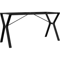 Helloshop26 - Esstischbeine Y-Gestell 140 x 60 x 73 cm robust einfach zu installieren im Industriestil schwarzer Stahl