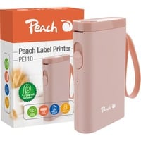 PE110, Etikettendrucker pink, Thermodirektdruck