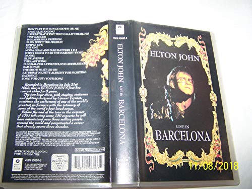 Elton John - Live in Barcelona [VHS] - Preis vom 27.09.2026 03:53:48 h