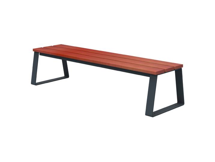 Banquette à fixer Ballade L.180 cm Bois et métal Anthracite mat