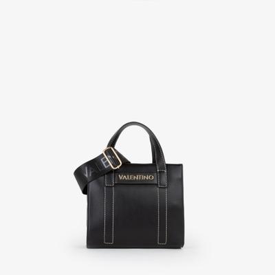 Shopper VALENTINO BAGS "AURY RE", Damen, Gr. B/H/T: 25cm x 22cm x 9cm, schwarz, Lederimitat, Taschen Shopper, Damen Umhängetasche, Tragetasche, Schultertasche mit Kontrastnähten
