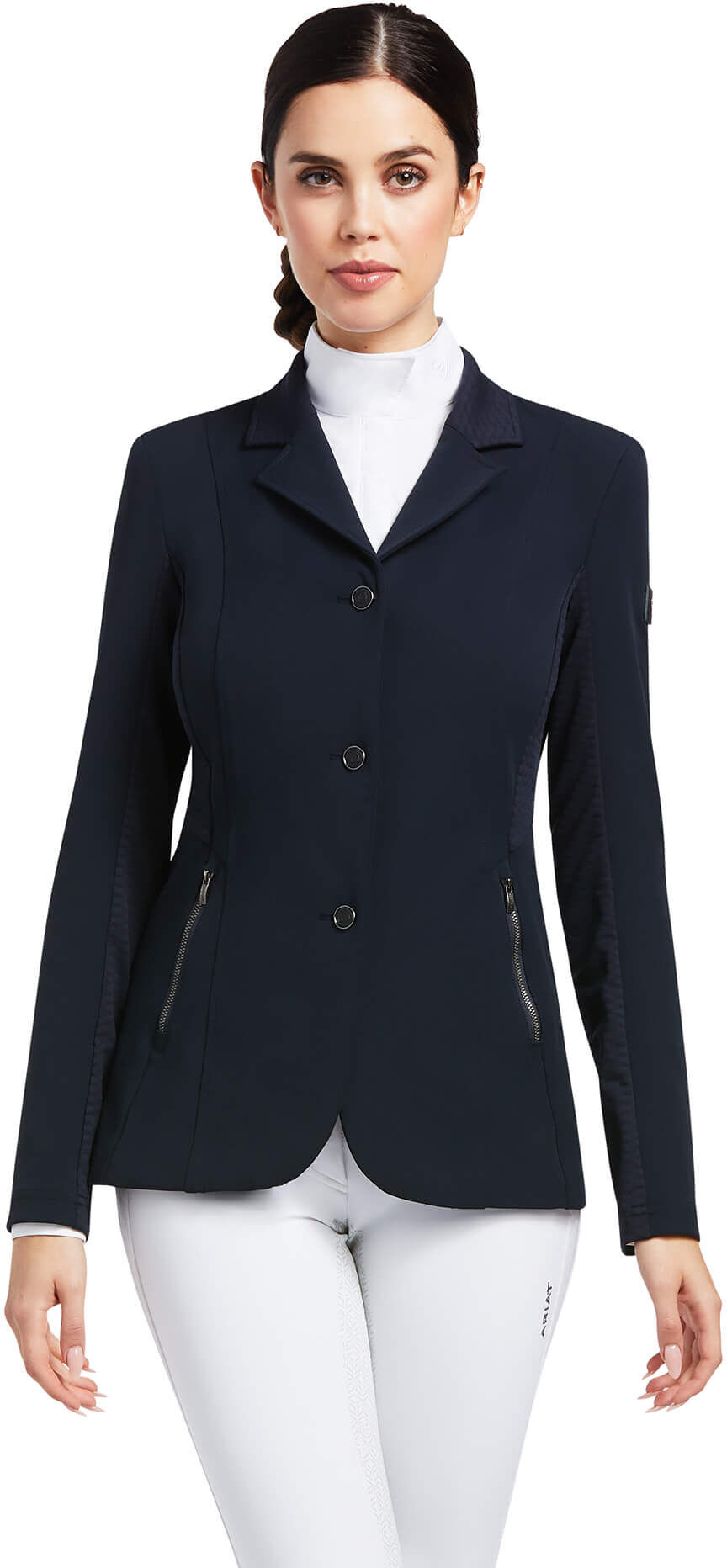 Women's Galatea Bellatrix Show Coat in Navy, Size: 4 Long by Ariat