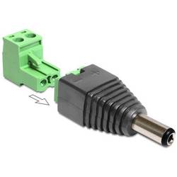 Delock 65422 DC (Strom) Adapter [1x DC-Stecker 5.5 mm - 1x 2-polig] Schwarz, Grün 0.005 m