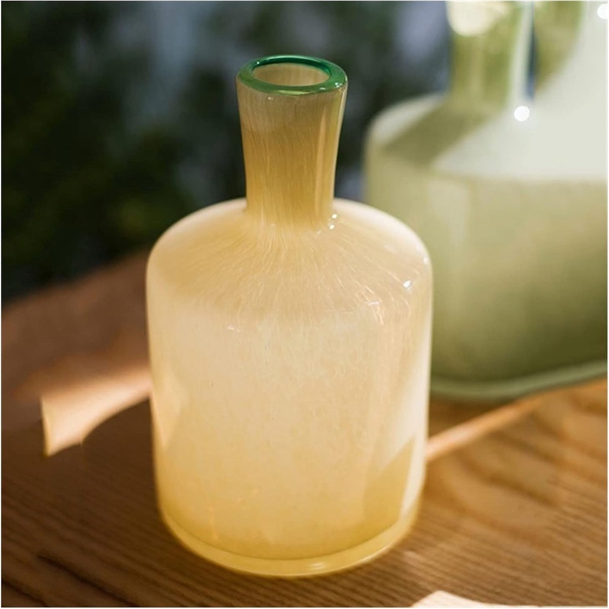 Nordic Morandi Glazen Vaas - Decoratieve Fles voor Bloemen - Transparant