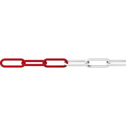 dörner + helmer 128953 Absperrkette Rot, Weiß Kunststoff 25 m
