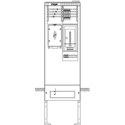 Hager ZAS205FM2 ZAS, universZ, 205, 1ZP, 3HZ, 4P, HAK, ZSK, SLS