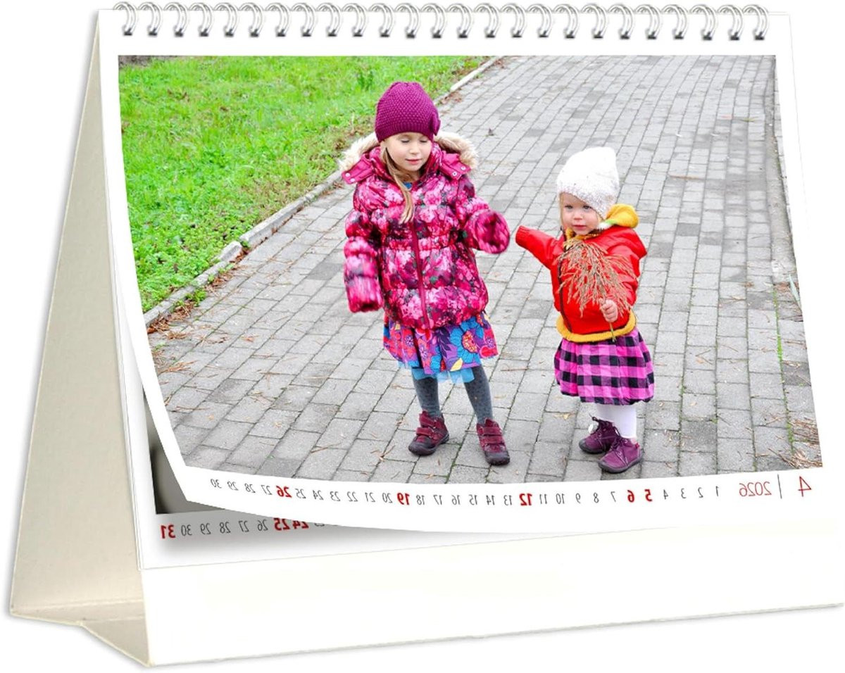 Persoonlijke fotokalender ontwerpen in A4-formaat