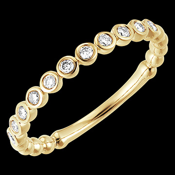 Edenly Trauring Fleur de Sel - 18 Karat Gelbgold