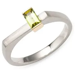 PLATINITY Ring 1 grüner Turmalin ca. 0,35ct Platin 950/Gold 750