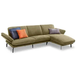 Segmüller Werkstätten Sofa inkl. Longchair Vienna Leder Grün