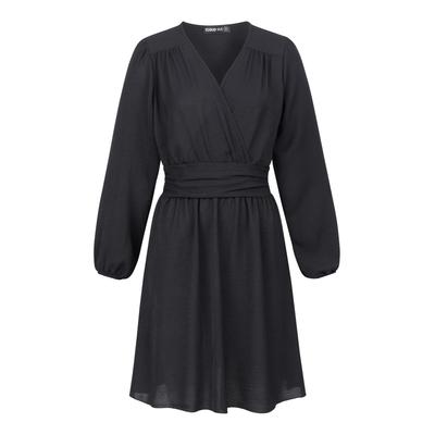 Shirtkleid CLOUD 5IVE "CLOUD 5IVE Longsleeve Dress", Damen, Gr. S, US-Größen, schwarz, 100% Polyester, unifarben, normal, Kleider Shirtkleid