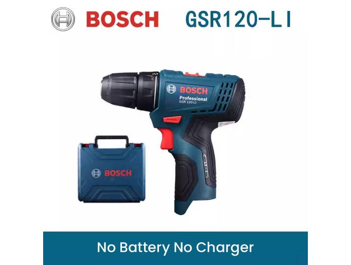 Bosch-Perceuse électrique sans fil aste GSR120 Li, tournevis professionnel, perceuse à percussion, outils électriques multifonctions, 12V