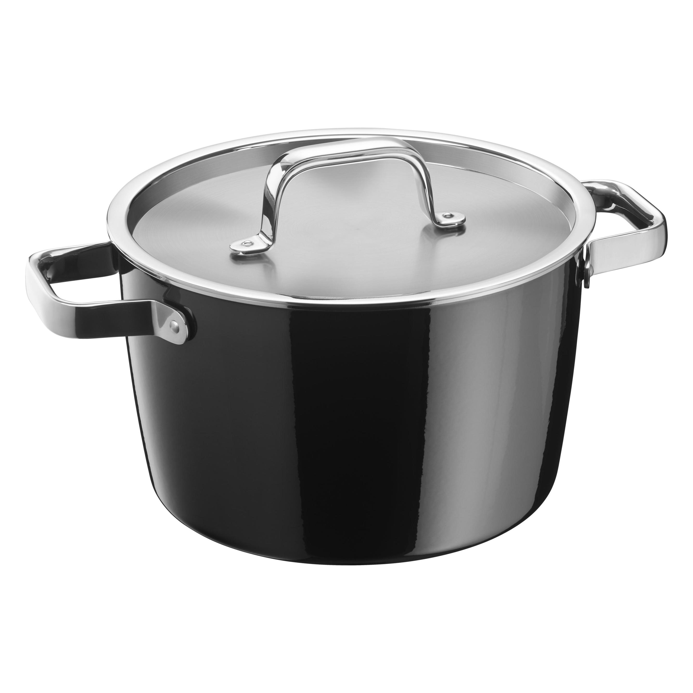 WMF Fleischtopf schwarz (Kochtopf, Fusiontec, 22 x 20.80 cm) (05.1533.5290)